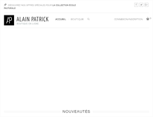 Tablet Screenshot of alainpatrick.fr